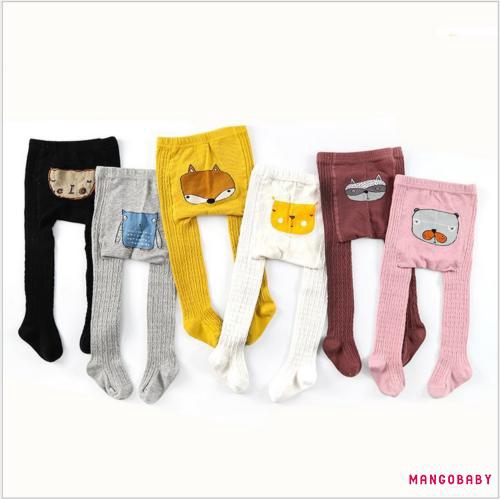 Quần Legging Co Giãn In Họa Tiết Hoạt Hình Cho Bé Gái