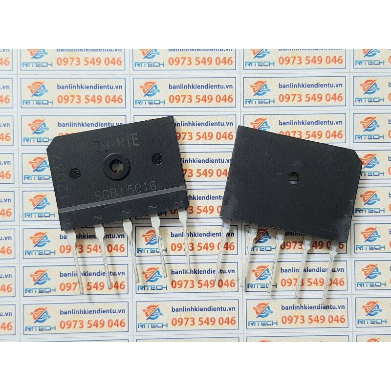 SGBJ5016 Diode cầu 3 pha GUERTE 50A 1600V Zip-5