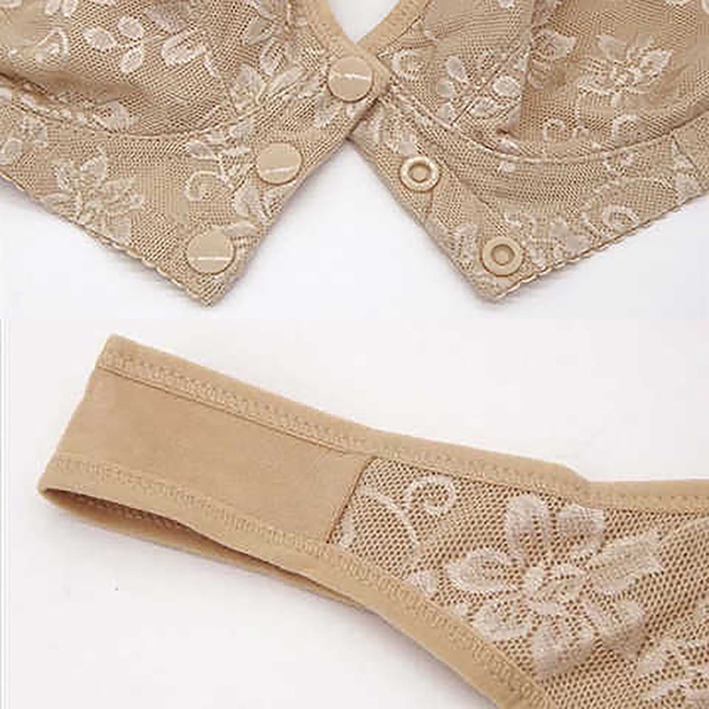 Áo Ngực Mỏng Không Gọng Thép Cài Khóa Trước Có Thể Điều Chỉnh Cho Phụ Nữ Trung Niên