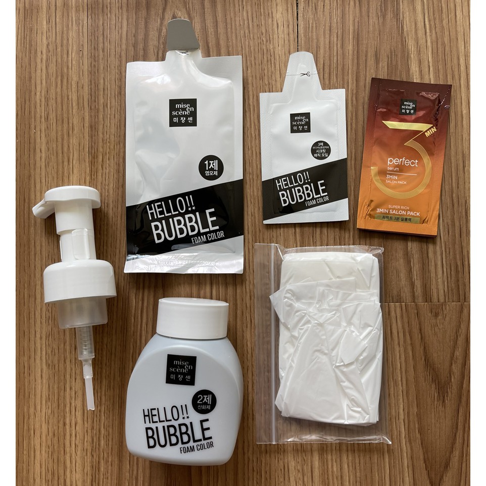 Thuốc Nhuộm Tóc gội nhuộm Hello Bubble Foam Mise En Scene mẫu Black pink [SẴN HÀNG] | BigBuy360 - bigbuy360.vn