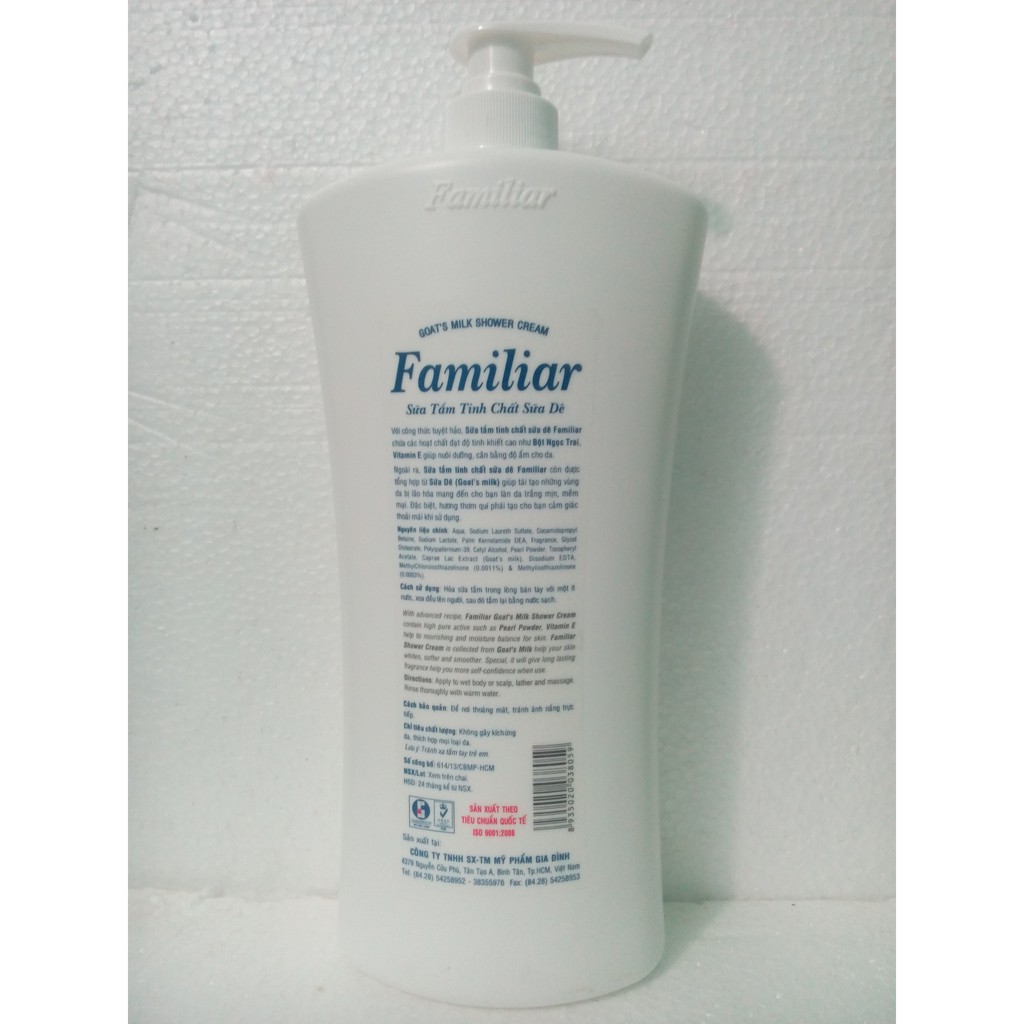 SỮA TẮM FAMILIAR GOAT'S MILK 1,2L (TINH CHẤT SỮA DÊ)