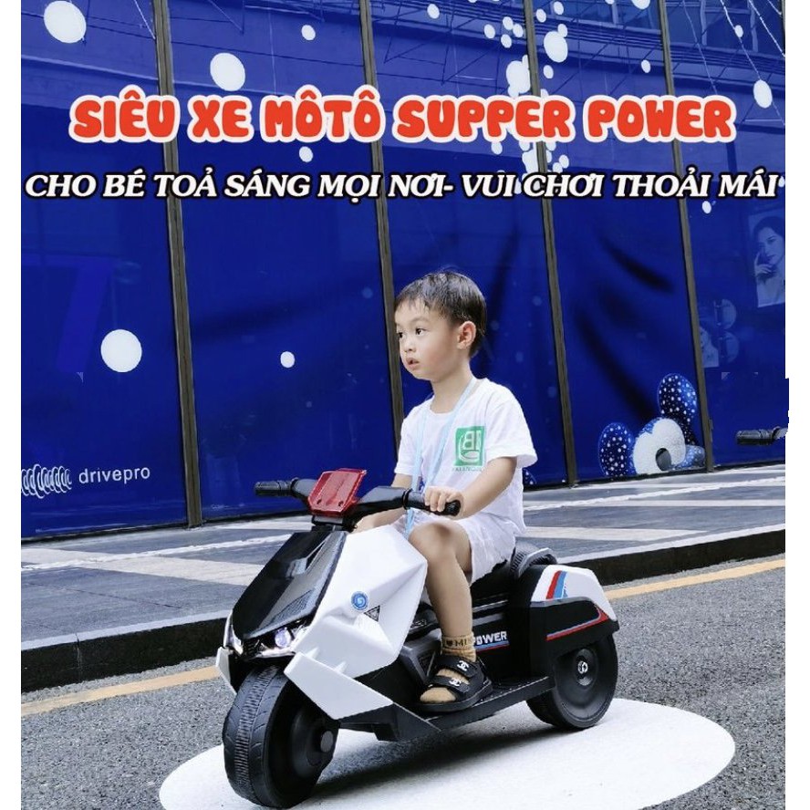 SIÊU XE MOTO Điện CHO BÉ SUPPER POWER POWER KIDS