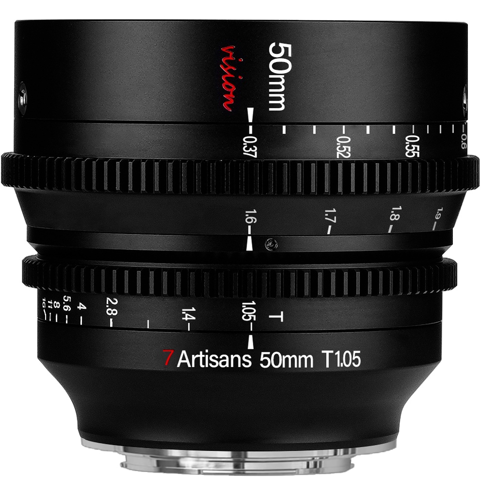 Ống kính 7Artisans 50mm T1.05 - Cine Lens cho Crop APS-C dành cho Fujfilm, Sony, Leica L, M4/3 và Canon EOS R