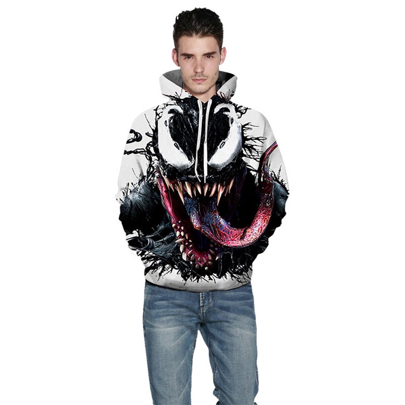 Áo hoodie tay dài in hình Venom 3D thời trang cá tính cho nam và nữ | BigBuy360 - bigbuy360.vn