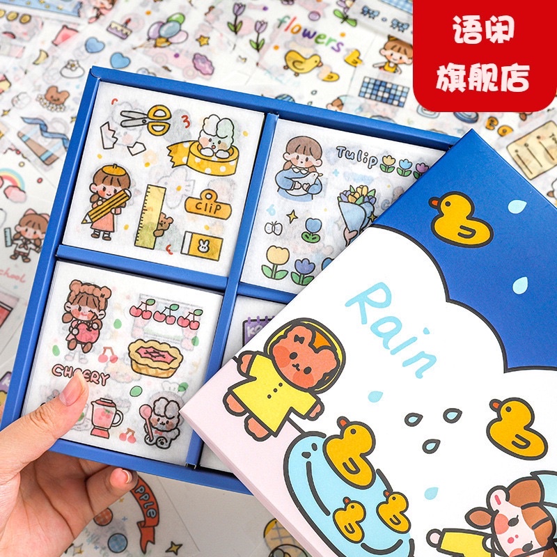 Set chiết 10 tấm sticker xinh xắn,1 Set ngẫu nhiên đủ màu