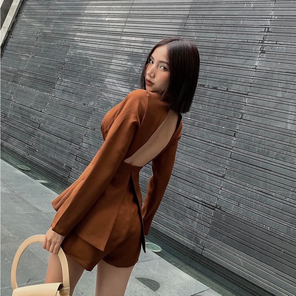 Set Bộ Jumpsuit Ngắn Khoen Tay Dài Yoona F&C 3301 | BigBuy360 - bigbuy360.vn