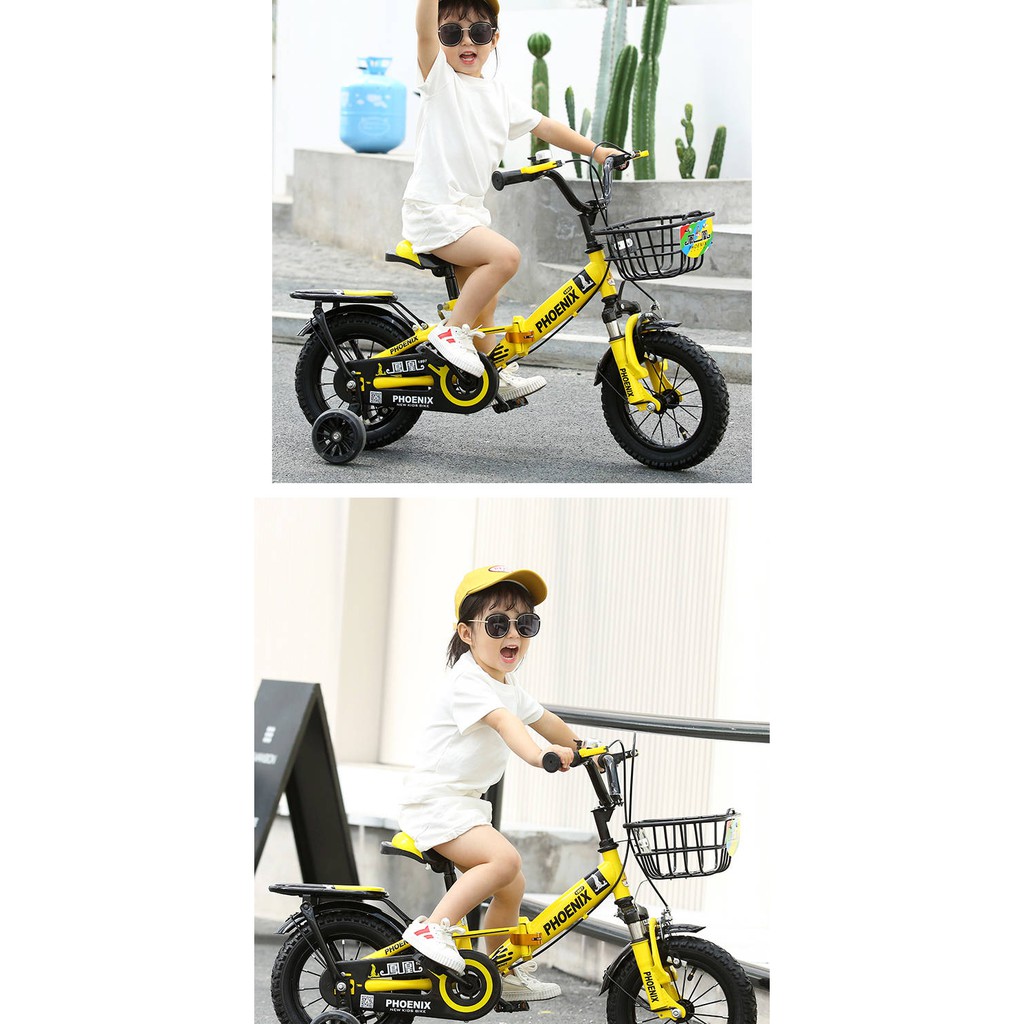 Xe đạp trẻ em Phoenix Boy 2-3-4-6-7-10 tuổi bé gái đạp bé gái gấp xe đẩy em bé