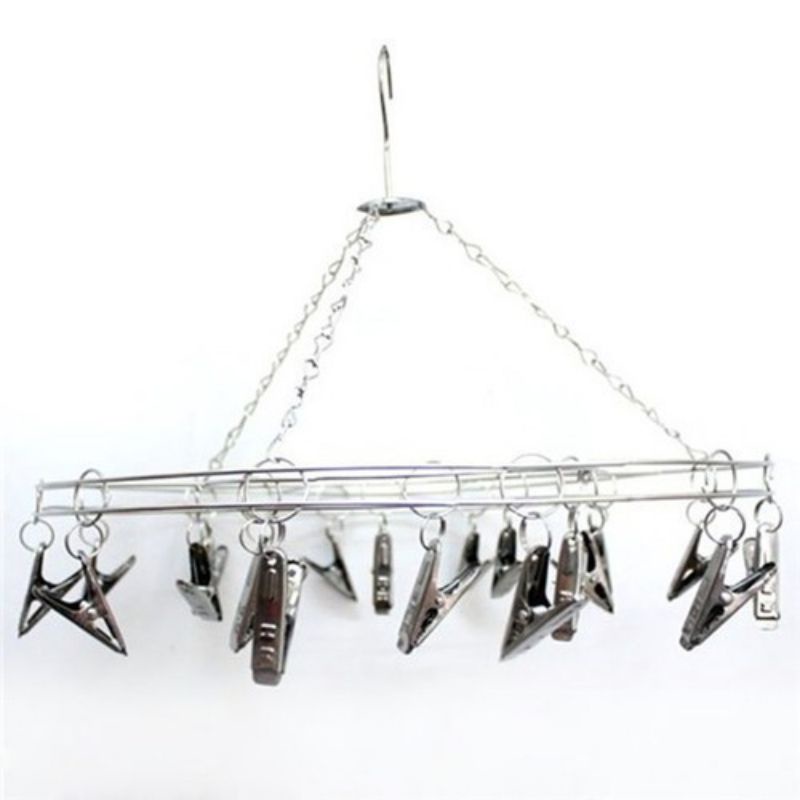 Móc tròn inox phơi đồ cho bé