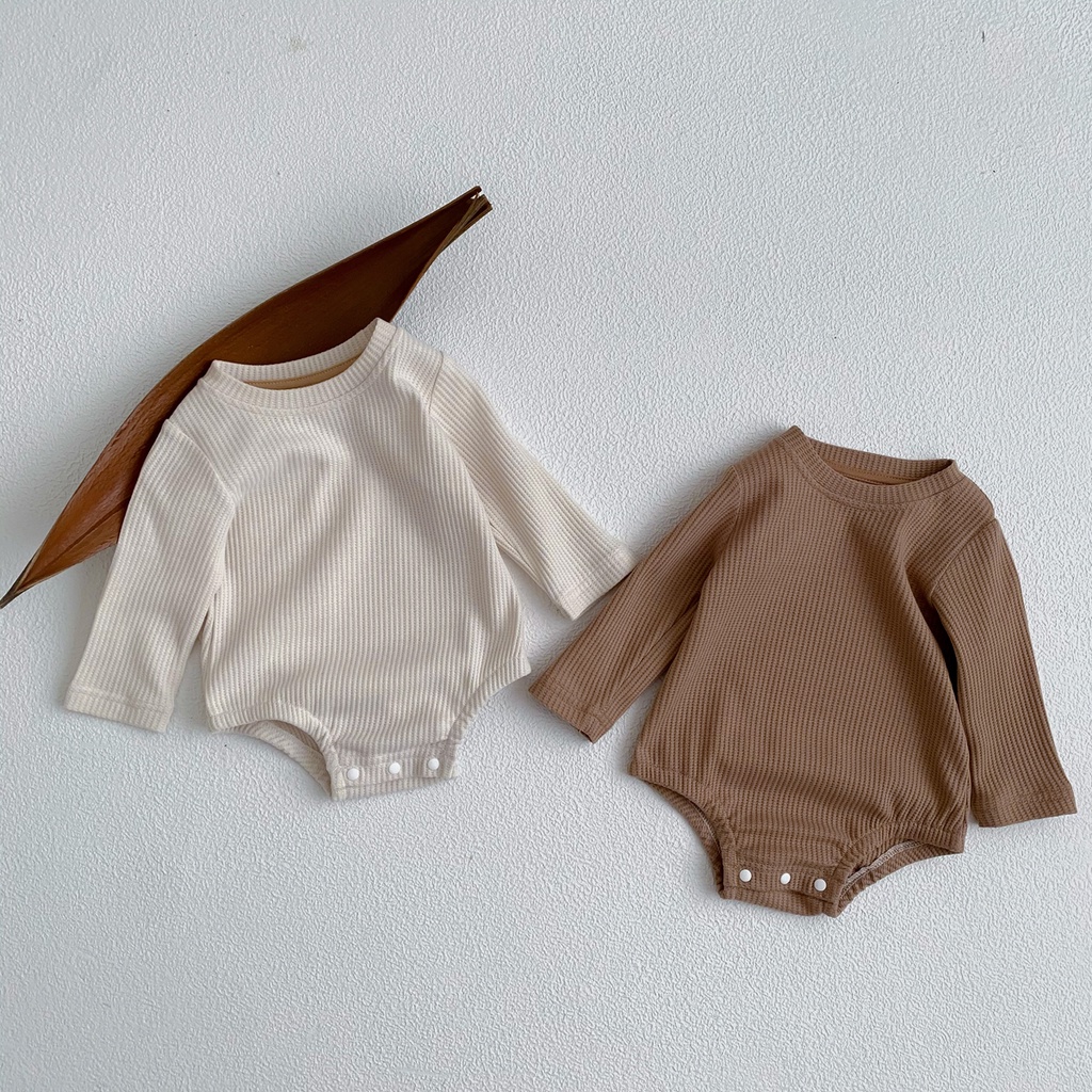 Áo Liền Quần Dệt Kim Phong Cách Thu Đông Mới Cho Bé Sơ Sinh