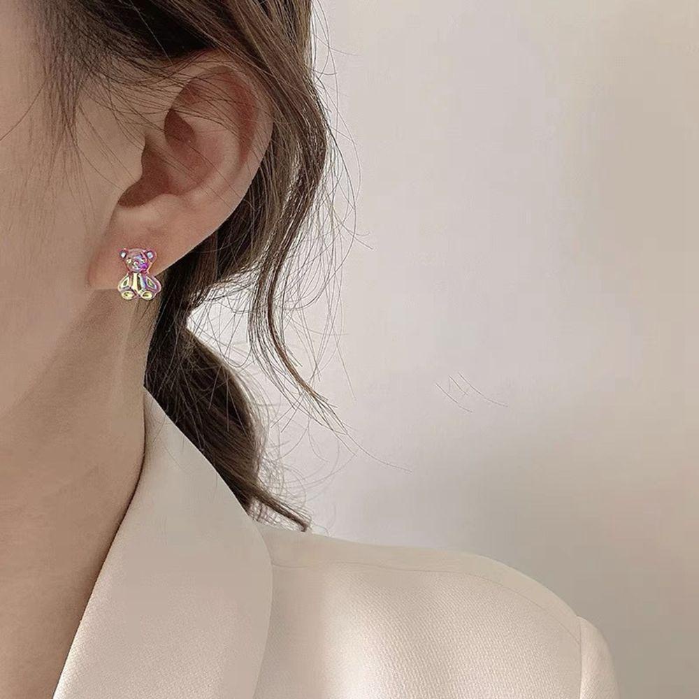 Set 6 Đôi Khuyên Tai Hình Học Nhiều Màu Sắc Kẹo Ngọt VANES1 Dành Cho Bạn Nữ