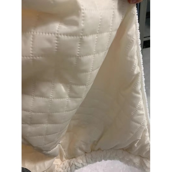 Áo khoác lông nhung trần bông