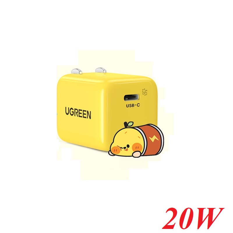 Ugreen 80947 20W qc4.0 pd3.0 CN LuckyPear yellow USB type C mini Fast Charger CD249