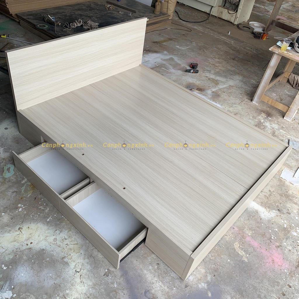 Giường ngủ gỗ cn MDF 2 hộc kéo CPX-G36 | BigBuy360 - bigbuy360.vn