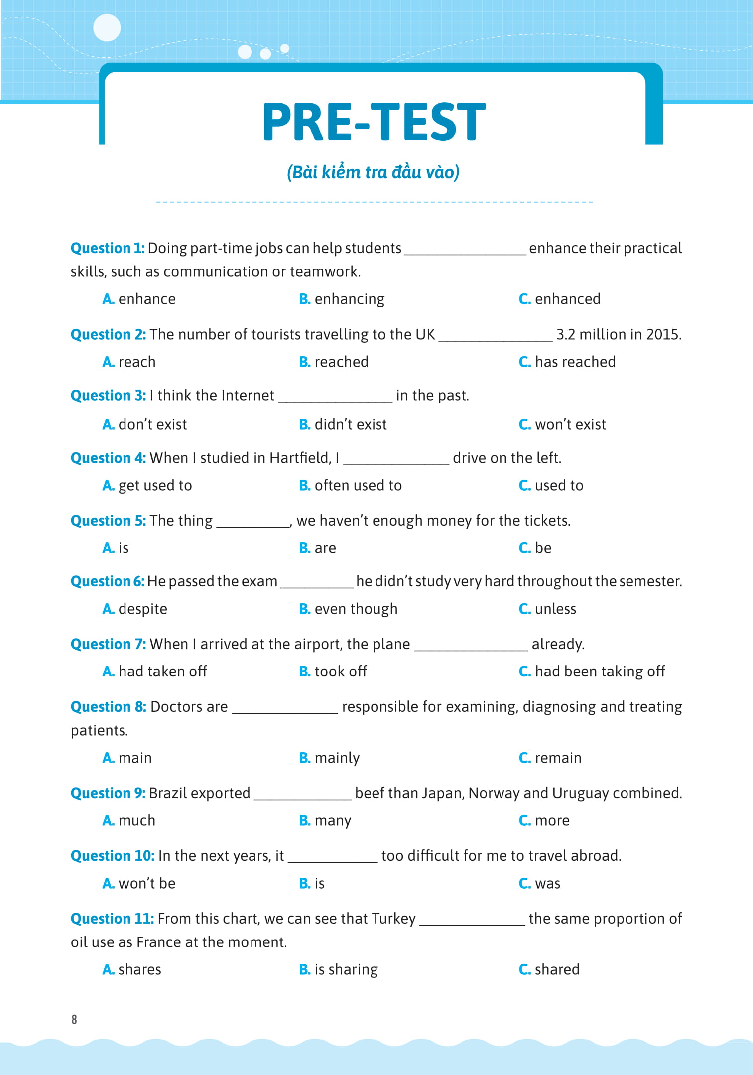 Sách IELTS KEY GRAMMAR - Trọng Tâm Ngữ Pháp Trong Bài Thi IELTS