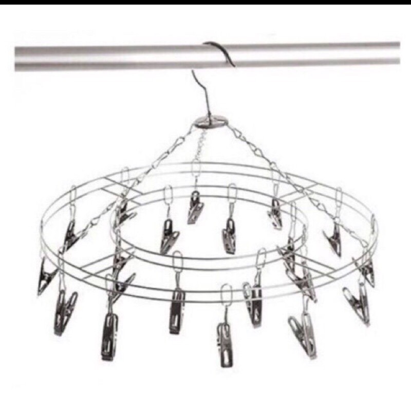 móc inox tròn phơi đồ