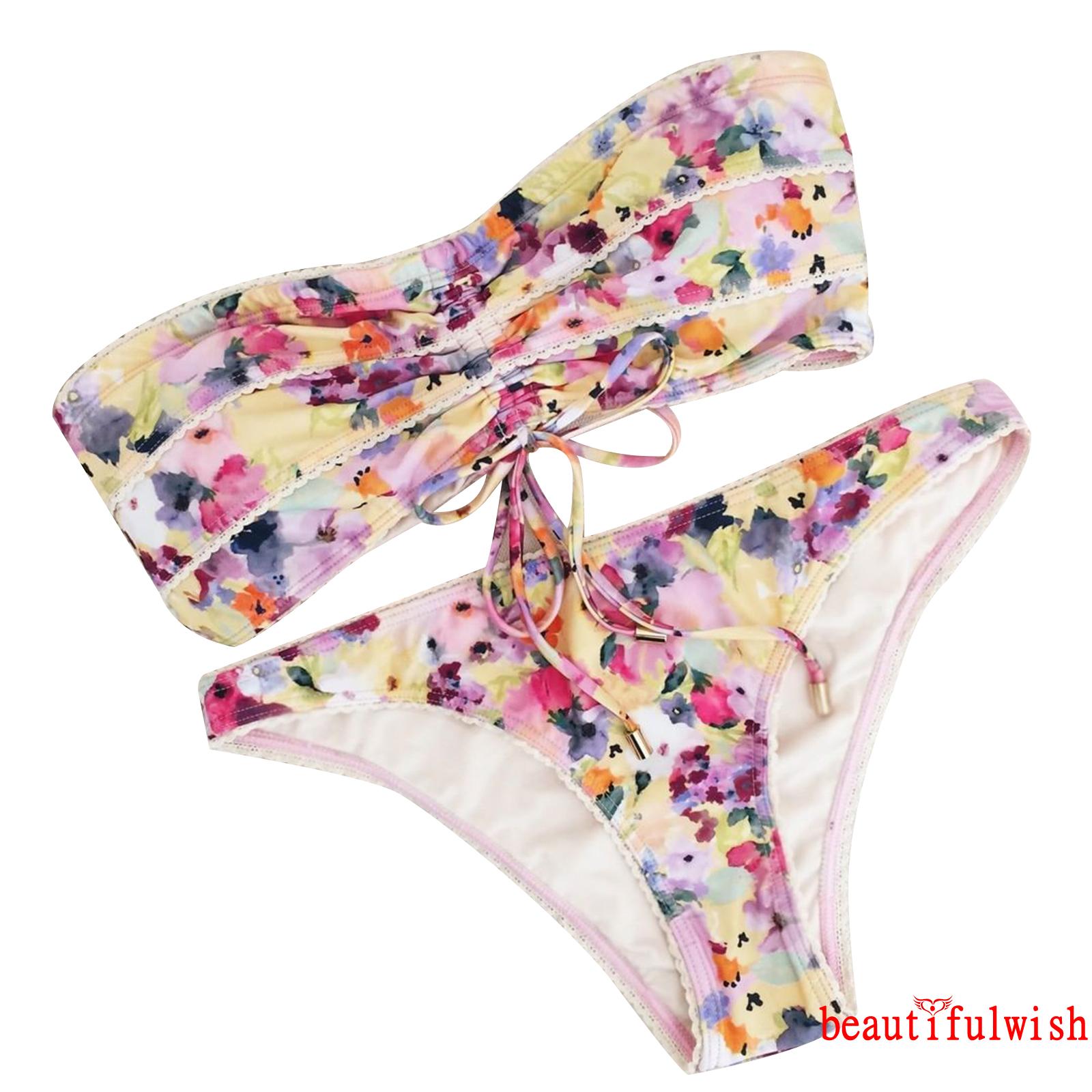 Set Đồ Tắm In Họa Tiết Hoa Quyến Rũ Dành Cho Nữ | BigBuy360 - bigbuy360.vn