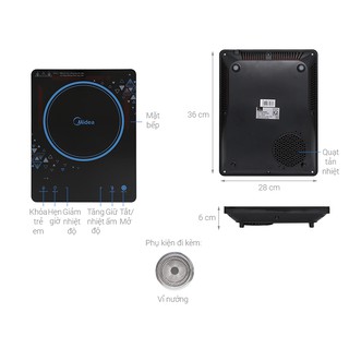 Bếp hồng ngoại Midea MIR-T2018DD