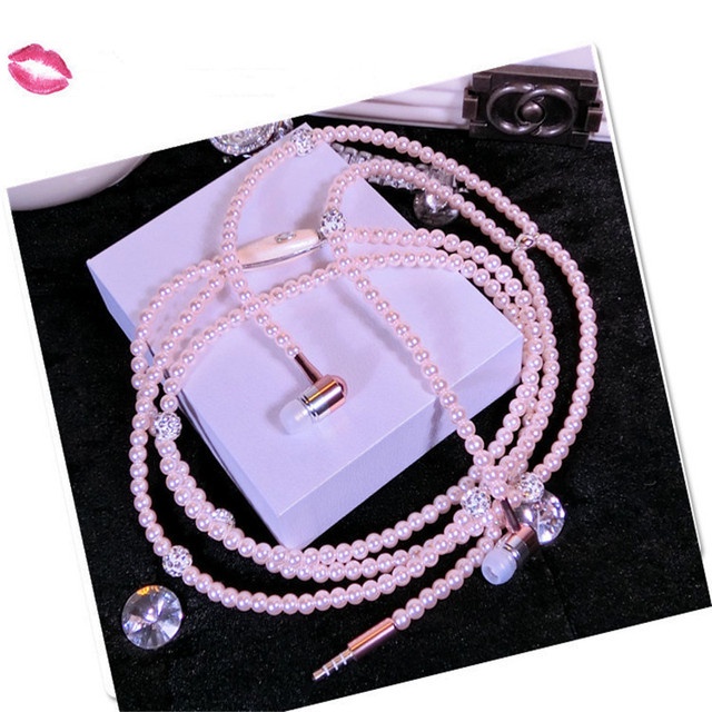 Tai Nghe Thời Trang Màu Hồng Dễ Thương Kèm Mic Chống Trượt