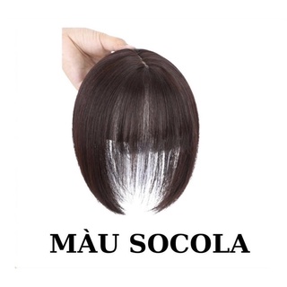 Tóc mái giả 3d có rãnh da đầu