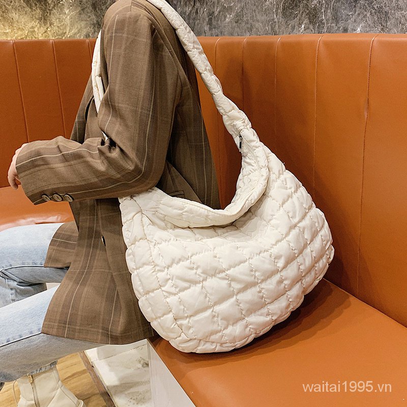 Túi Đeo Chéo Cỡ Lớn Bằng Cotton Thời Trang Cho Nữ