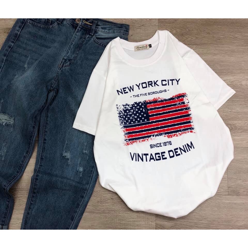 [ SIÊU HOT ] Áo thun cờ mỹ New york | BigBuy360 - bigbuy360.vn