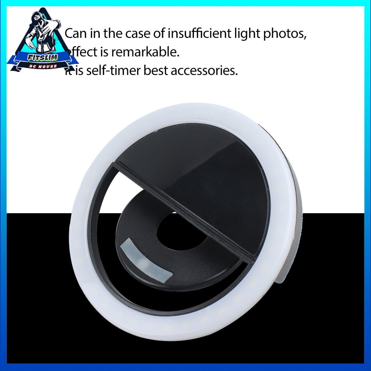 Selfie Fill Led Flash Lens Beauty Fill Light Đèn Clip mới lạ Vòng camera
