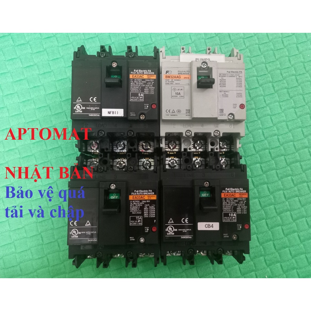 APTOMAT MCB NHẬT BẢN 3 PHA 5A ĐẾN 100A