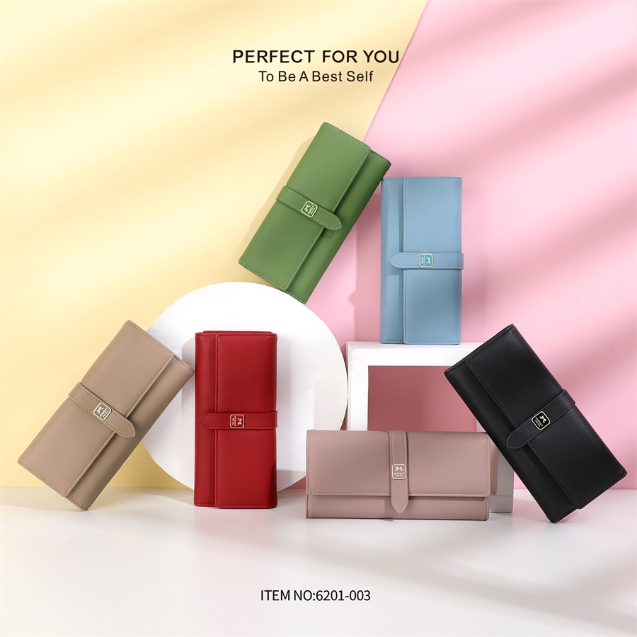 Ví Dài Cầm Tay Có Nhiều Ngăn Đựng Thẻ Thiết Kế Thời Trang Dành Cho Nữ Perfect For You 6201-003