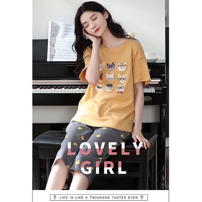 Đồ mặc nhà nữ trẻ trung chất thun cotton 100% BA5037 | BigBuy360 - bigbuy360.vn