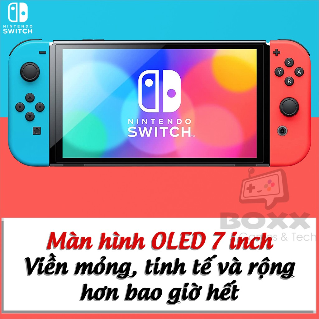 Máy Game Nintendo Switch OLED kèm quà tặng bảo hành 12 tháng