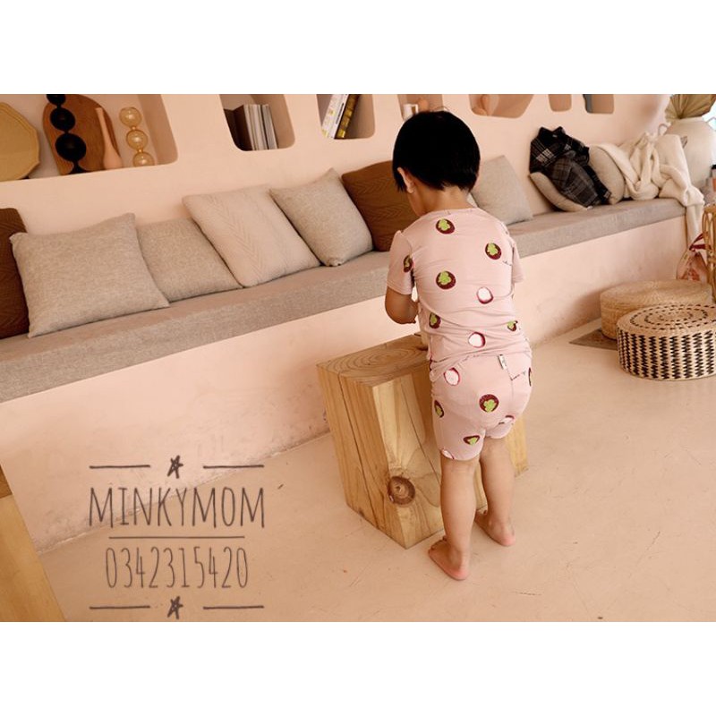 [MINKYMOM] BỘ CỘC THUN LẠNH HOA QUẢ MỀM MÁT MINKY MOM QUẢNG CHÂU