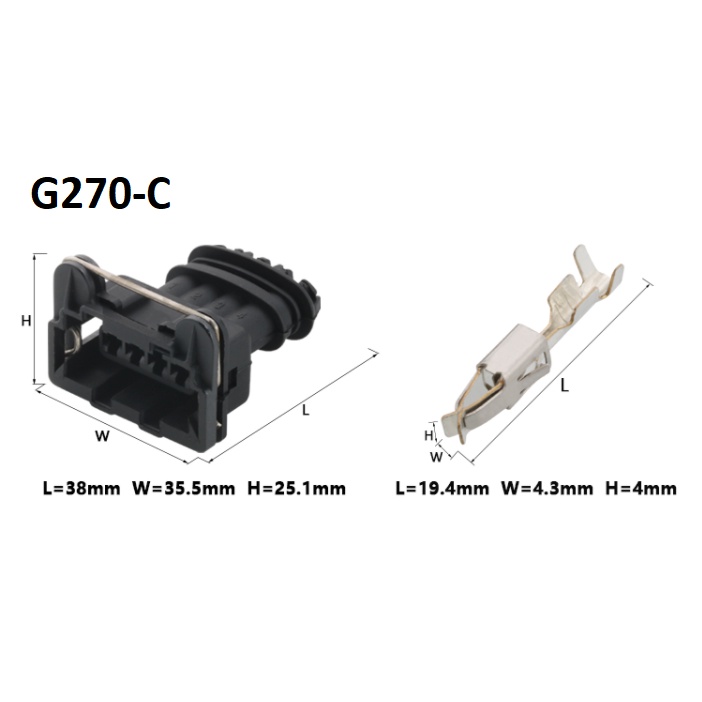 G270-Giắc cắm mopin, cảm biến oxy 4 lỗ 3.5mm