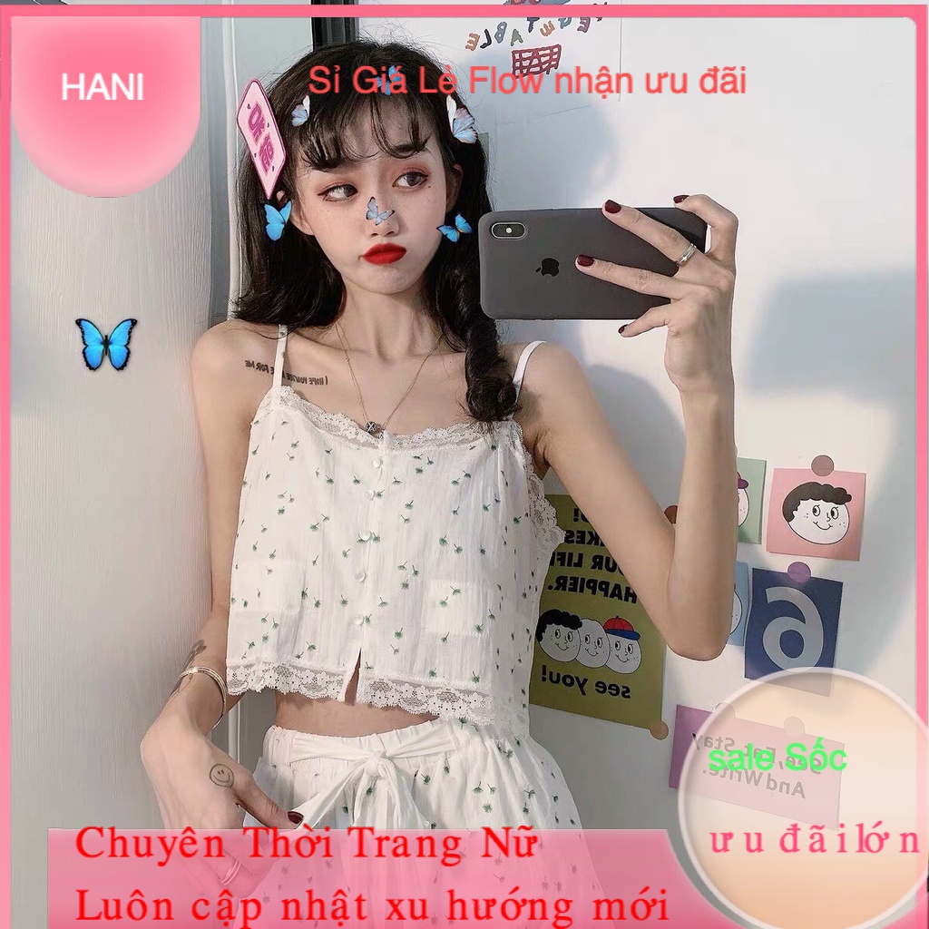 SET ÁO HOA 2 DÂY NGỦ SIÊU XINH CHUẨN MẨU ẢNHÁo Thun Tay Lỡ , Tay Ngắn dáng ôm