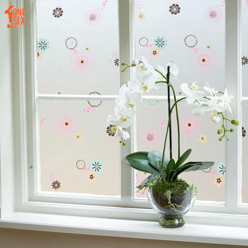 Miếng Dán Cửa Kính Bằng Nhựa Pvc Cách Nhiệt Màu Dễ Thương