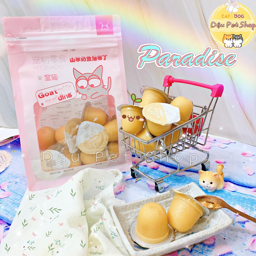 Bịch thạch pudding sữa dê cho mèo