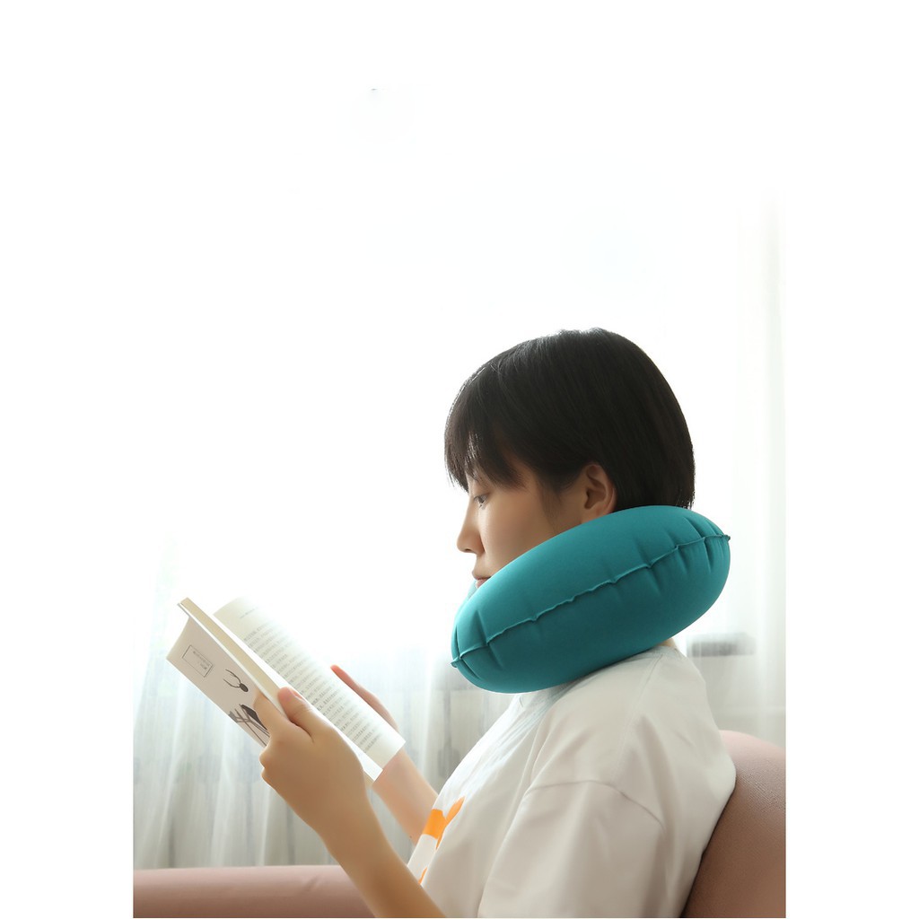 Gối Chữ U Tự Bơm Hơi, Gối Chữ U Văn Phòng, Du Lịch