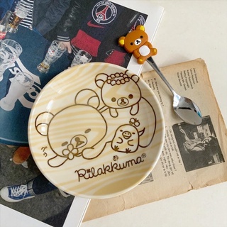 Dĩa gấu Rilakkuma gốm sứ hoạt hình nhật bản dễ thương