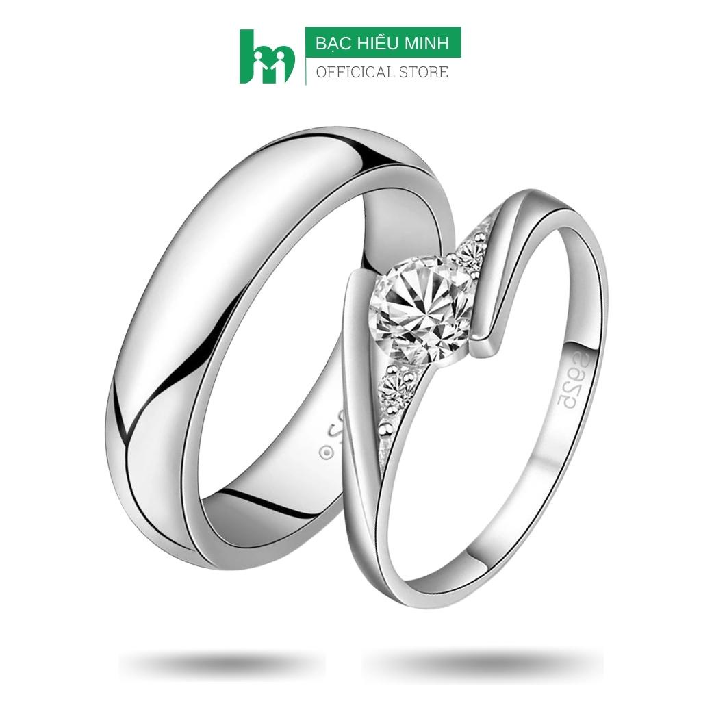 Nhẫn Đôi Bạc - Mắt Em Trong Veo - BẠC HIỂU MINH NC631
