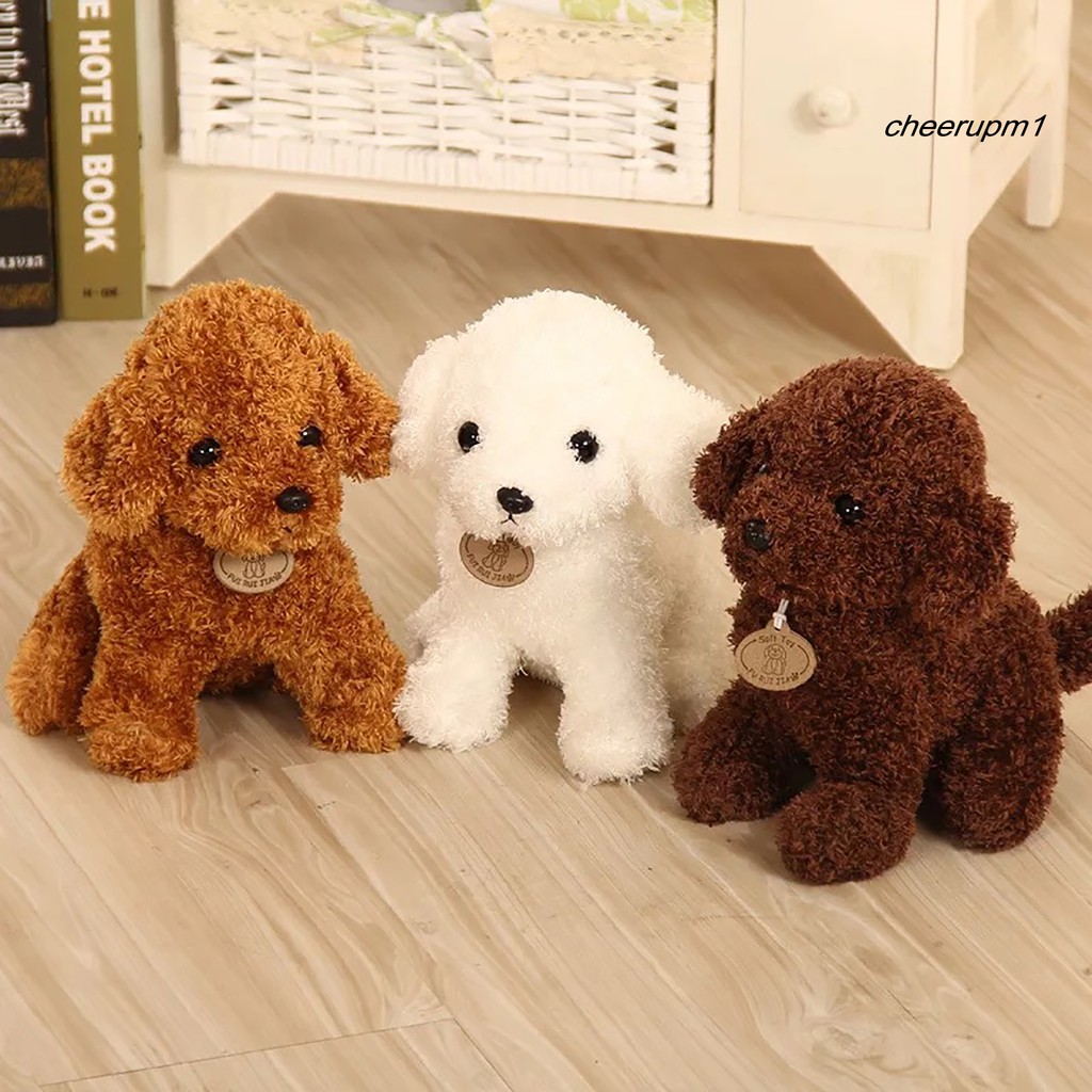 Gấu nhồi bông kiểu chú chó poodle đáng yêu cho bé