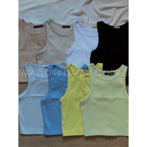 Áo balo croptop đủ màu vải thun gân hình shop chụp 100% | BigBuy360 - bigbuy360.vn