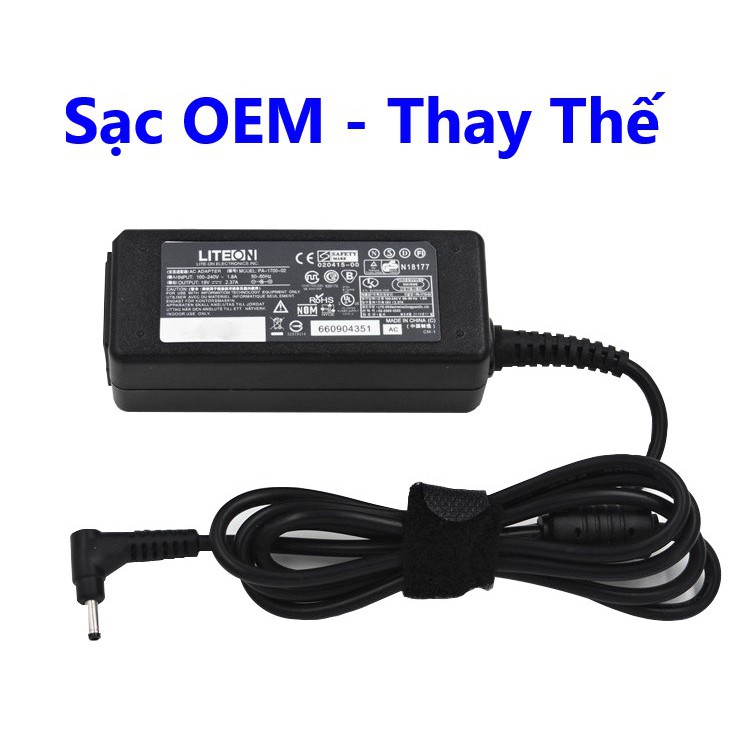 Sạc Adapter Laptop Acer 19V-2.37A 45W Chân Nhỏ (3.0mm*1.1mm)