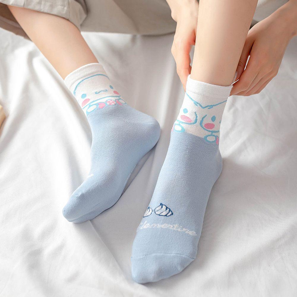 Vớ Cotton Cổ Ngắn In Họa Tiết Hoạt Hình Cinnamoroll Kiểu Nhật Bản Thời Trang Xuân Thu Cho Bé