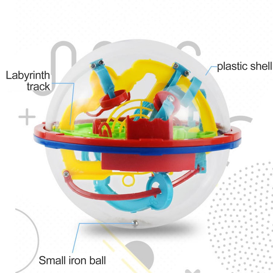 Quả Bóng Mê Cung 3D Đồ Chơi Thông Minh Cho Bé