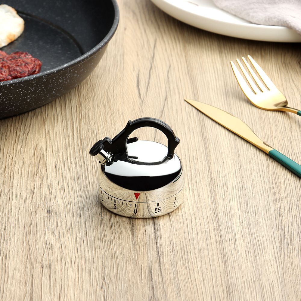 Đồng hồ hẹn giờ nấu ăn 60 phút kiểu dáng hình ấm trà