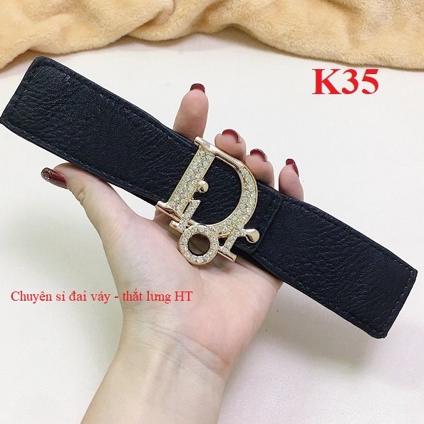 Đai váy D đá bản 4cm K35