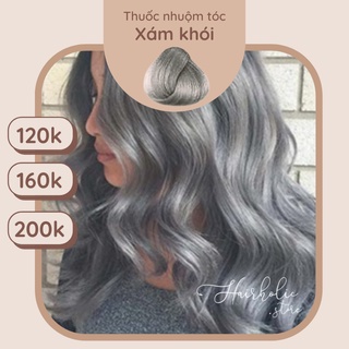 Thuốc nhuộm tóc màu xám khói - thuốc nhuộm tóc tại nhà, màu nhuộm tóc xám khói hairholic bền màu, khó phai