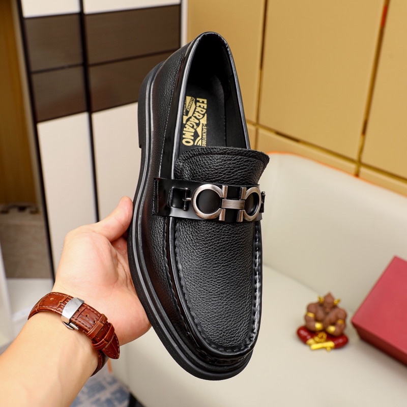 Giày lười nam da bò nhập khẩu của Salvatore Ferragamo cao cấp