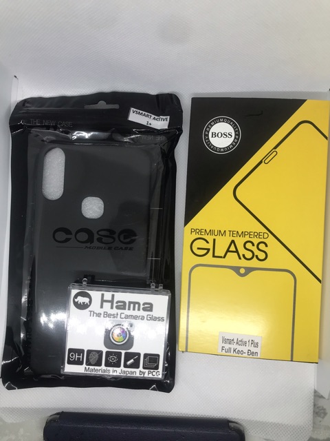 Combo vsmart active 1+ ốp lưng - cường lực - camera