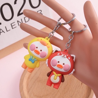 Móc khoá chú vịt má hồng dễ thương