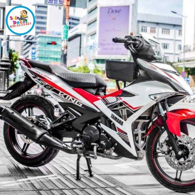 Tem rời ex 150 Crom trắng đỏ MX King